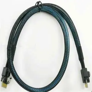 FOR 1m SFF-8654 4i 38pin SlimLine SAS 4.0 Host to SFF-8654 38pin Target Raid Cable FOR 1m SFF-8654 4i 38pin SlimLine SAS 4.0 Host to SFF-8654 38pin Target Raid Cable