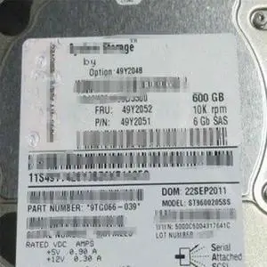 FOR 49Y2048 49Y2051 49Y2052 ST9600204SS 600GB 10K 2.5 6G SFF SAS HARD DRIVE HDD FOR 49Y2048 49Y2051 49Y2052 ST9600204SS 600GB 10K 2.5 6G SFF SAS HARD DRIVE HDD