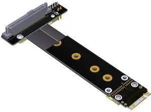 U2 interface SFF-8639 ( U.2 ) to M.2 NVMe NGFF Key M key-M M2 Adapter Riser Card Ribbon extender Cable 30cm U.2 NVME SSD