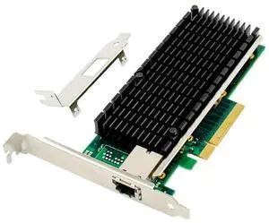 PCIe X8 to Single port 10GbE RJ45 Server NIC Network Card PCIE 10 Gigabit Ethernet server card X540 chipset 10000M 1000M LAN