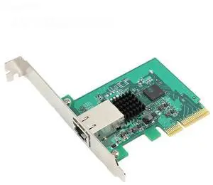 PCI-Express x4 to single port 10G/2.5G/1000M/100/10M RJ45 Lan Adapter Ethernet gigabit nic network card
