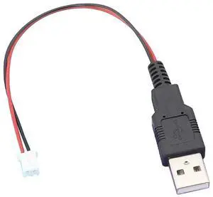 USB Male to XH2.54 2P Terminal Cable 2 Power Supply Cable Power and Transmission in DIY Projects