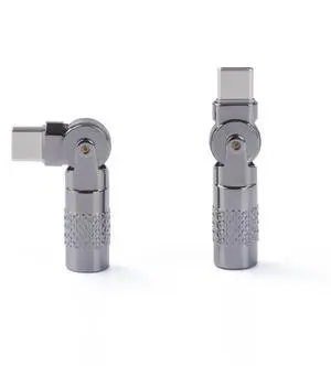 USB Adapter 90 Degree Type C Male to Type C Female Connectors Laptop Tablet and Phones
