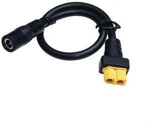 12AWG Panel Charging Cable 30cm XT60 Female to DC5525 Female Outdoor Power Supply Systems
