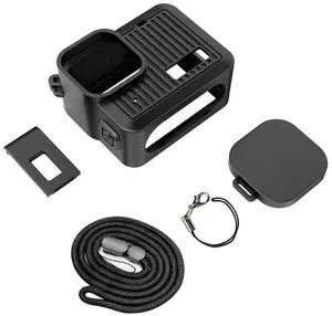 Silicone Sleeve Case 2024 Camera Cover Includes Side Cover Cameras Protectors Lens Caps Lanyard