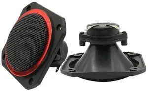 High Efficiency 4Inch Square Tweeter Speakers Featuring Plastic Construction Tweeter Music Movie and Game