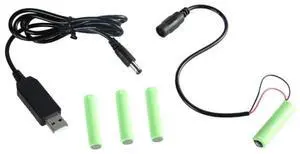 USB 5V2A to 6V 3A Fake Elimination Cable Power Adapter Cord Replace 4x1.5V 3A LR03 Electronic Toy