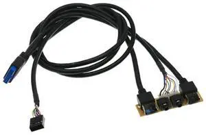 Front Case Panel USB3.0+USB3.0+H D Jack Ports I/O Board+Internal Wire