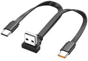Multi USB C Cable 2 in 1 Multiple Type C Charging Cable 65W Double Splitter USB C Silicone Cable USB A to Double USB C Port