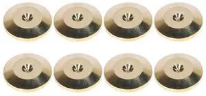25x5mm Universal Aluminum Alloy Speaker Spikes Pads Speaker Base Pad Isolation Stand Feet Cone Base Mats Floor Disc 8 Pcs