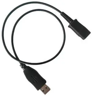 Plugs and Play USB Interfaces Cable Quick Disconnect Headsets Connecting to PC Laptop Softphone 47.24inch/120cm