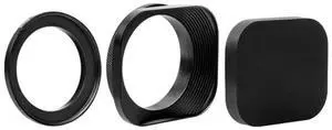 Square Camera Lens Hood Adapter Set Improved Photography Contrast Fits Standard Mirrorless Lenses 37/39/40.5/46/43/49mm