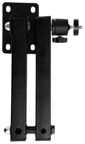 Foldable Wall Mount Bracket Metal Material with Two Axises Rotation 1/4 Interfaces Projection Angled Adjustable