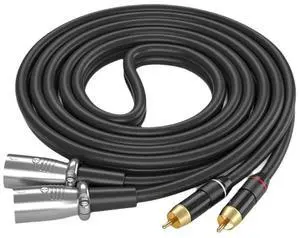 HiFi Stereo Music Cable with phone Male Connectors Cable Mixing Consoles 50cm/30cm/100cm/150cm/200cm/300cm