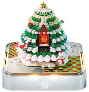 2025 3D Paper Sculpture Calendar,Tearable Desk Calendar Note Pad Tabletop Ornament, Tearable Notepads Timepiece Calendar