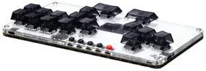 Gaming Keypad 16Keys All Button Leverless Controller PC Arcade with Light Arcade Controller