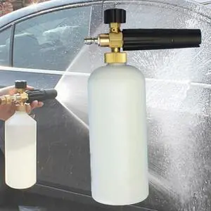 FOR 1L 1/4in Car Wash Foam Spray Bottle High Pressure Foamer Washing Cleaning Tool