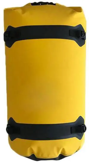 FOR Motorcycle Travel Bag Waterproof Fabric Large Capacity Wearproof Bike Dry Duffel with 4 Quick Release Straps Yellow 80L