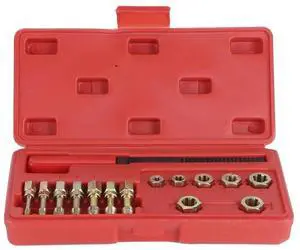 FOR 15pcs/Set Thread Restorer Repair Kit Car 7 Metric Rethread Taps Die Tool