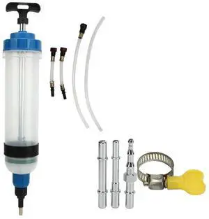 FOR 1.5L Fluid Extractor motive Engine Fluid Filling Syringe Oil Fluid Extractor Transfer with Quick Release Connector