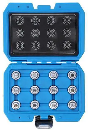 FOR 12pcs Car Spline Bits Locking Wheel Nuts Remove Tool Kits Maintenance Repair
