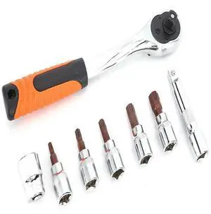 FOR 8pcs Car Repair Tool Kit Stainless Steel Hard-Top Door Spanner Remover Fits for