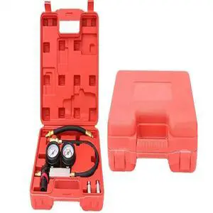 FOR Cylinder Leakage Detector Engine Pressure Tester Leakdown Compression Gauges Tool Kit