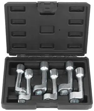 FOR 6pcs L Type Injector Line Socket Wrench Set Fuel Line Dismantling Removal Tool 1/2in Dr 12 14 16 17 18 19mm