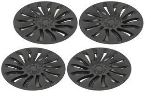 FOR 4 Pcs 19 Inch Wheel Hub Cap Matte Black mobile Wheel Hub Fully Wrap Rim Protector Replacement for Y 2020 to 2023