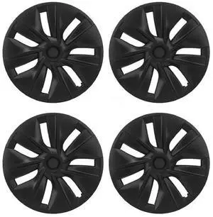 FOR 4PCS Wheel Hub Cap Matte Black High Strength Textured Design Replacement for Y 20202023