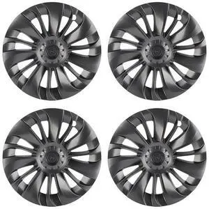 FOR 4PCS Wheel Hub Cap Wind Resistance Reduction Wheel Rim Hubcap Replacement For Y 20212023 Gray
