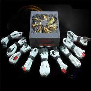 Fully modular gaming power supply rated at 850W 1250W power supply HQ-1250WP