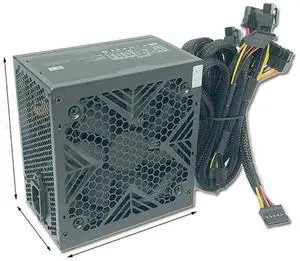 Suitable for PS650Pw 500W black silent desktop computer power supply