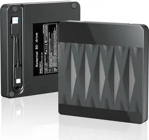JAENFONG External Blu Ray Drive Support 50G Disc Read/Write, 3D Portable USB 3.0&Type-C External Blueray/DVD Drive for PC, CD/DVD/Blu Ray Burner Suitable for Windows MacOS Linux Laptop Desktop JAENFONG External Blu Ray Drive Support 50G Disc Read/Write, 3D Portable USB 3.0&Type-C External Blueray/DVD Drive for PC, CD/DVD/Blu Ray Burner Suitable for Windows MacOS Linux Laptop Desktop