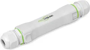 FASTCALBING Waterproof Direct Burial PoE Extender for IP Camera, Ethernet Extension Breaking 100m Distance Limit, Outdoor PoE Repeater, IEEE 802.3af/at/bt, PoE+, Plug and Play