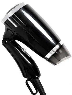 Folding Hair Dryer, Compact Blow Dryer - Portable Professional Hair Dryer with 3 Heat Settings, Low Noise, Tourmaline Ceramic, Lightweight, for Men and Women