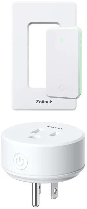 Smart Plug Switch, 2.4G WiFi Outlet Time Switch, Compatible with Alexa, Google Home, Smart Life & IFTTT APP, Voice Control & Timer, Buckle Design & Removable, No Hub Needed, Programmable