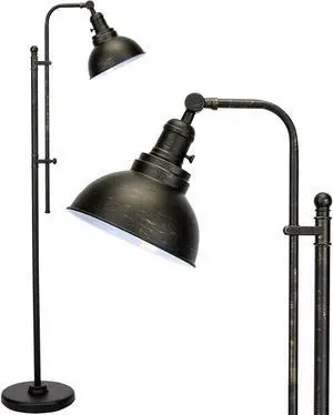 VONLUCE Floor Lamp for Living Room, 65" Tall Industrial Floor Lamp, Adjustable Height & Head Vintage Metal Standing Reading Pole Lamp for Bedroom, Office, Farmhouse VONLUCE Floor Lamp for Living Room, 65" Tall Industrial Floor Lamp, Adjustable Height & Head Vintage Metal Standing Reading Pole Lamp for Bedroom, Office, Farmhouse