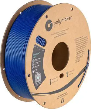Polymaker ASA Filament 1.75mm Blue, 1kg ASA 3D Printing Filament, Heat & Weather Resistant - ASA 3D Printer Filament Perfect for Printing Outdoor Functional Parts