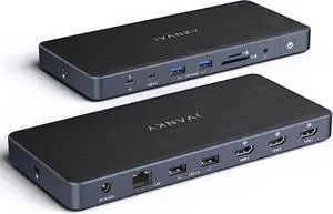 iVANKY 14-in-1 FusionDock Pro 1 for M2/ M3/ M4/ M5 MacBook DisplayLink Docking Station with 150W Power Adapter, Triple 4K@60Hz Monitor Mac Air/Pro Dock 3HDMI 2.0, 96W PD, 6 USB, Ethernet SD/TF Audio iVANKY 14-in-1 FusionDock Pro 1 for M2/ M3/ M4/ M5 MacBook DisplayLink Docking Station with 150W Power Adapter, Triple 4K@60Hz Monitor Mac Air/Pro Dock 3HDMI 2.0, 96W PD, 6 USB, Ethernet SD/TF Audio