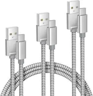 Elebase iPhone 17 16 Pro Max Charging Cable 1.5/3.3/6.6FT 3Pack,USB A to Type C Car Charger Cord,USBC Carplay Cable for New Apple iPad 10 Mini 8 Air 7,Airpods,Samsung Galaxy S25 S24 Ultra,Z Flip Fold