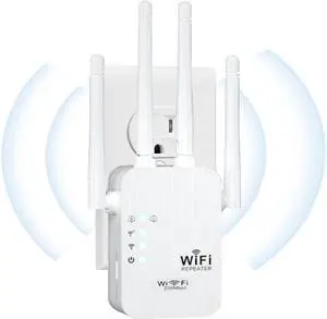 WiFi Extender, 2025 Fastest WiFi Booster,WiFi Extenders Signal Booster for Home, WiFi Repeater with Ethernet Port Covers up to 9880sq. ft and 55 Devices-Medium-2.4GHZ
