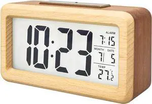 everwood Wooden Digital Battery Operated Alarm Clocks for Bedrooms, Beside, Table, Desk everwood Wooden Digital Battery Operated Alarm Clocks for Bedrooms, Beside, Table, Desk