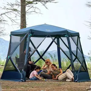 TIMBER RIDGE Easy Pop Up Gazebo Canopy Tent for Camping, 11.5 X 9.8 Ft TIMBER RIDGE Easy Pop Up Gazebo Canopy Tent for Camping, 11.5 X 9.8 Ft