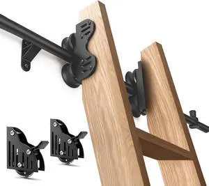 16FT Sliding Rolling Library Ladder Hardware Kit,Telescopic Rolling,Black 16FT Sliding Rolling Library Ladder Hardware Kit,Telescopic Rolling,Black