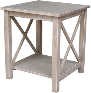 International Concepts Table, Washed Gray Taupe International Concepts Table, Washed Gray Taupe