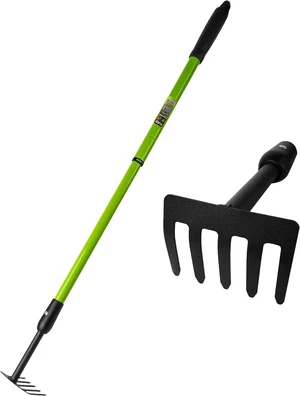 Small Garden Rake, 27-39" Telescopic Hand Cultivator Small Garden Rake, 27-39" Telescopic Hand Cultivator