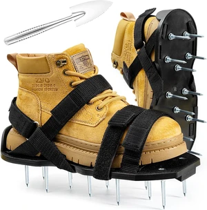 Lawn Aerator Shoes PreAssembled with Secure Dual Instep Straps for Lawn Lawn Aerator Shoes PreAssembled with Secure Dual Instep Straps for Lawn
