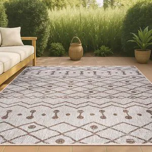 JONATHAN Y Tribal Bohemian Indoor Outdoor Area Rug 3X5 Beige/Brown, Nokat for Backyard, Patio, Porch, Easy-Cleaning, High Traffic, Pet-Friendly, Non-Shedding (SMB131A-3) JONATHAN Y Tribal Bohemian Indoor Outdoor Area Rug 3X5 Beige/Brown, Nokat for Backyard, Patio, Porch, Easy-Cleaning, High Traffic, Pet-Friendly, Non-Shedding (SMB131A-3)