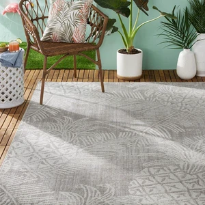 Tommy Bahama Malibu Pineapple Coastal Indoor/Outdoor Area Rug, Taupe/Ivory, 5'3"x7'3" Tommy Bahama Malibu Pineapple Coastal Indoor/Outdoor Area Rug, Taupe/Ivory, 5'3"x7'3"